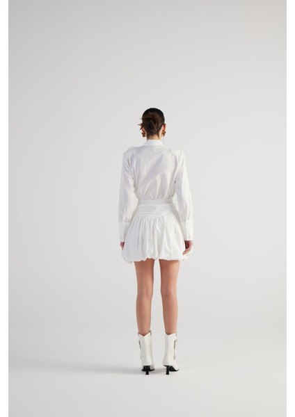 Beli Lastikli Mini Balon lexi etek Beyaz indirimleri