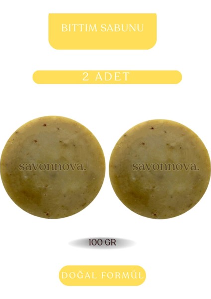 Doğal Bıttım Sabunu, Katkısız El Yapımı Sabun 2x100 Gr