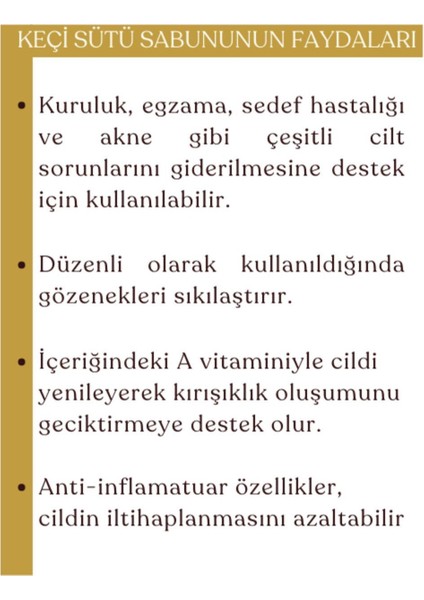 Doğal Keçi Sütü Sabunu, Renk Eşitlemesi, Aydınlatıcı, Onarıcı Sabun 100 Gr modelleri