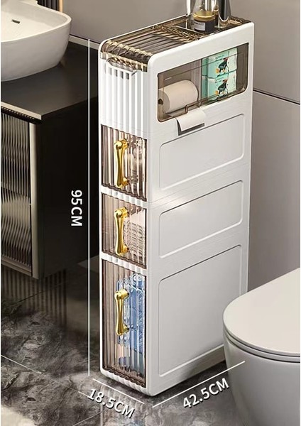 Banyo 4 Katlı Çekmeceli Organizer