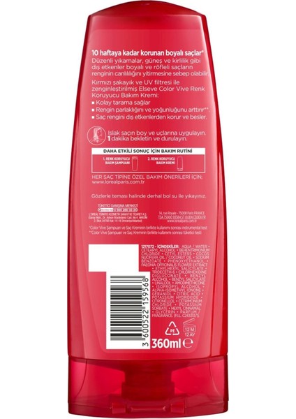 Colorvive Renk Koruyucu Bakım Kremi 360 ml