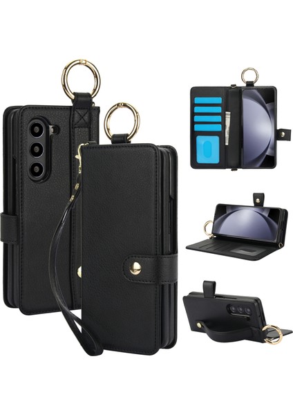 Bileklik Yüzük Rfıd Pu Kılıf Samsung Galaxy Z Fold6 (Yurt Dışından)