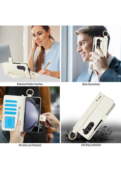 Bileklik Yüzük Rfıd Pu Kılıf Samsung Galaxy Z Fold5 (Yurt Dışından) indirimleri