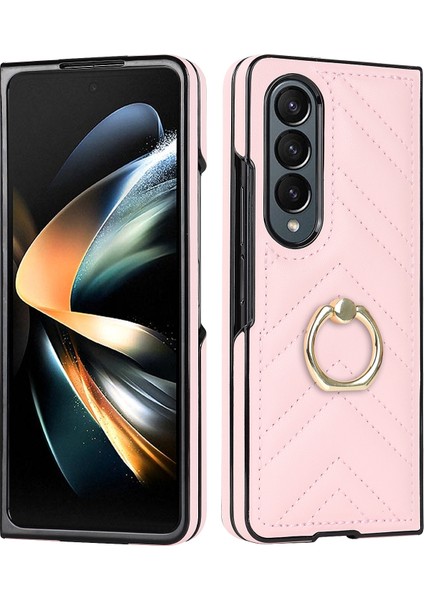 Samsung Galaxy Z Fold6 Için V Şeklinde Dönen Halkalı Kılıf (Yurt Dışından)
