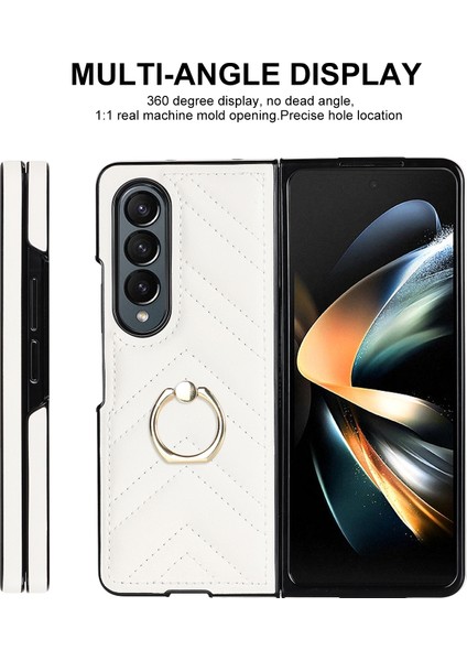 Samsung Galaxy Z Fold6 Için V Şeklinde Dönen Halkalı Kılıf (Yurt Dışından) fiyatları