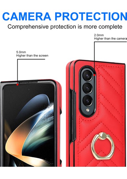 Samsung Galaxy Z Fold6 Için V Şeklinde Dönen Halkalı Kılıf (Yurt Dışından) fırsatları