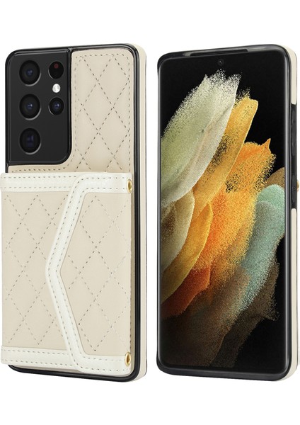 Samsung Galaxy S21 Ultra 5g Için Ekleme Eşkenar Dörtgen Çanta Kılıfı (Yurt Dışından)