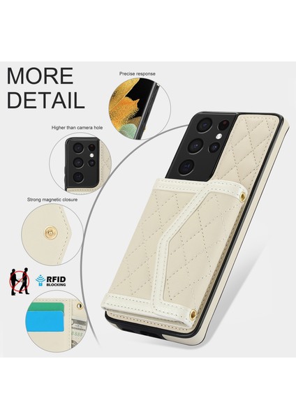 Samsung Galaxy S21 Ultra 5g Için Ekleme Eşkenar Dörtgen Çanta Kılıfı (Yurt Dışından) modelleri