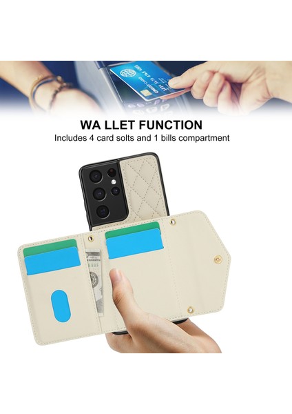 Samsung Galaxy S21 Ultra 5g Için Ekleme Eşkenar Dörtgen Çanta Kılıfı (Yurt Dışından) indirimleri