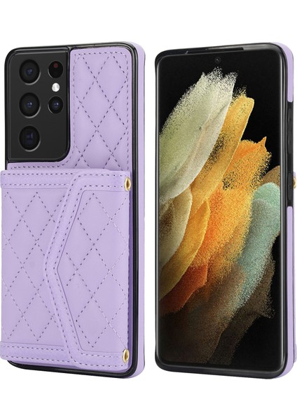 Samsung Galaxy S21 Ultra 5g Için Ekleme Eşkenar Dörtgen Çanta Kılıfı (Yurt Dışından)
