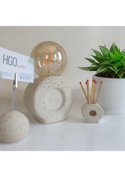 Hgo Atelier O'lamp Kum Rengi Mini Masa Lambası