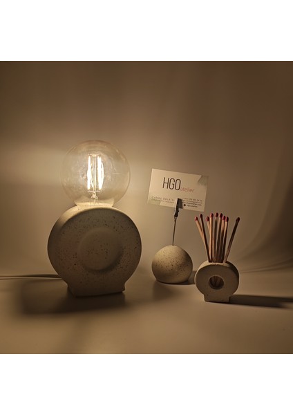 Hgo Atelier O'lamp Kum Rengi Mini Masa Lambası