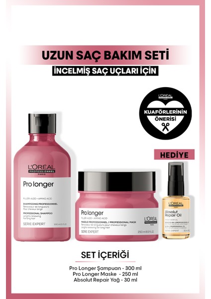 Serie Expert ProLonger Uzun Saç Uzmanı Saç Bakım Seti