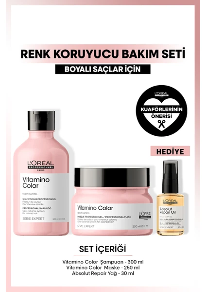 L'Oréal Professionnel Serie Expert Vitamino Color Renk Koruyucu Saç Bakım Seti