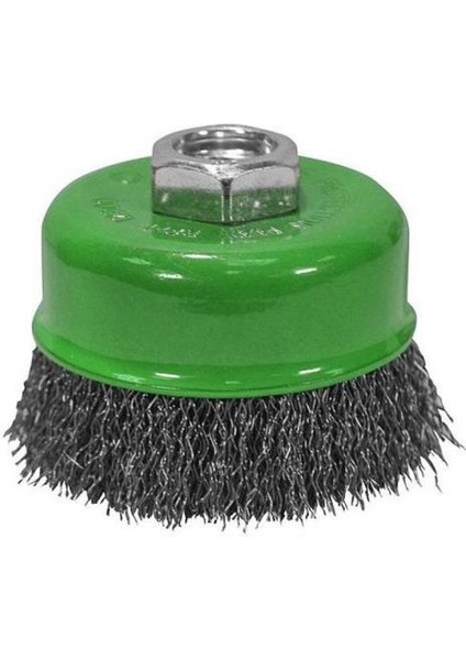 Inox Saçaklı Çanak Tel Fırça 65MM