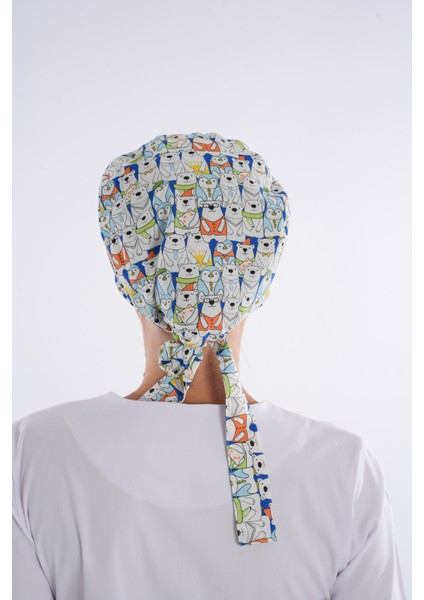 Panda Ayı Kardeşler Desenli Tesettür Doktor Hemşire Hastane Aşçı Cerrahi Bone modelleri