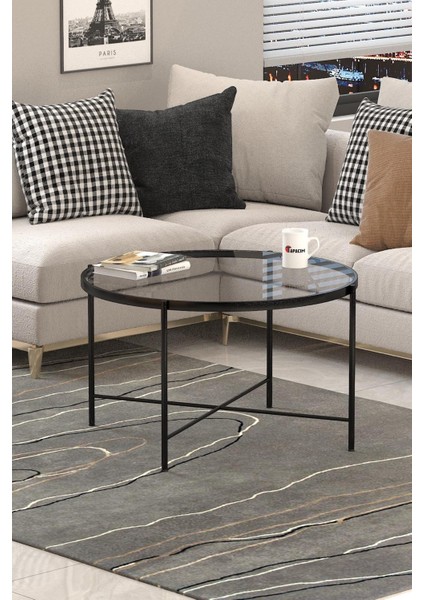 Oslo Orta Sehpa Füme Cam