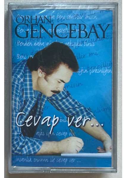 Orhan Gencebay Cevap Ver Kaset (Jelatininde Sıfır Orjnal Dönem Baskı Kaset)