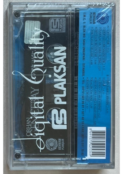 Orhan Gencebay Cevap Ver Kaset (Jelatininde Sıfır Orjnal Dönem Baskı Kaset)