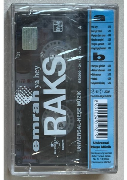 Universal Müzik Emrah Ya Hey Kaset (Jelatininde Sıfır Orjnal Dönem Baskı Kaset) fiyatları