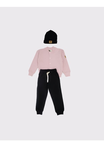 Kız / Erkek Çocuk Eşofman, Şapka ve Şapka 3'lü Takım_RG1457
