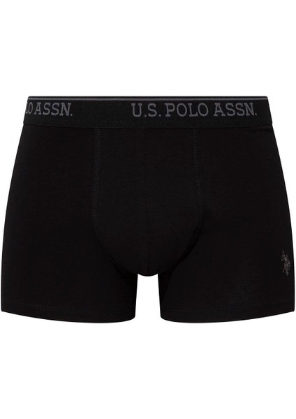 U.S. Polo Assn. 90005  Erkek Battal 3'lü Boxer-Siyah&antrasit&lacivert