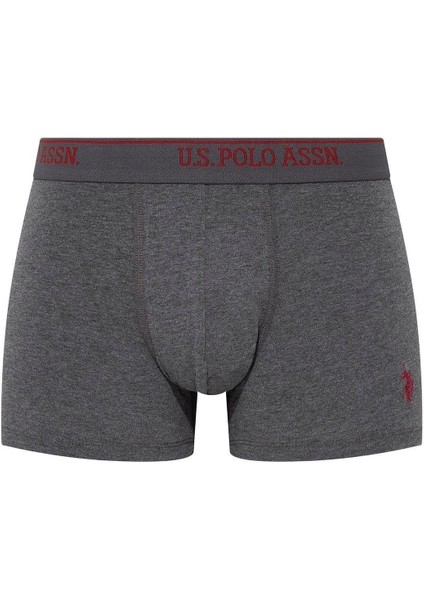 U.S. Polo Assn. 90005  Erkek Battal 3'lü Boxer-Siyah&antrasit&lacivert