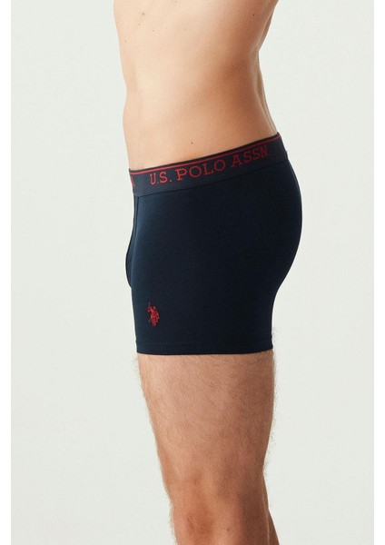 U.S. Polo Assn. 90005  Erkek Battal 3'lü Boxer-Siyah&antrasit&lacivert