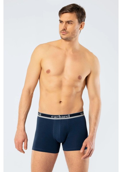 1337 Erkek 3'lü Likralı Boxer-Lacivert&indigo&saks fiyatları