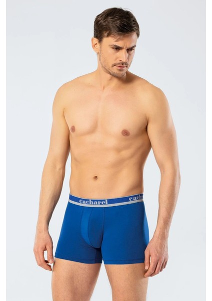1337 Erkek 3'lü Likralı Boxer-Lacivert&indigo&saks fırsatları
