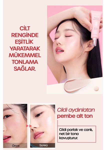 Rosy01 Eşitleyici Aydınlatıcı Güneş Kremi 50ml Pürüzsüz Tonlayıcı Toneup Uv Protection Spf50 indirimleri