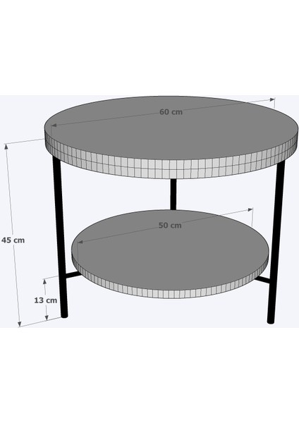 60 Çap Orta Sehpa ,füme Cam, Çam Alt fırsatları