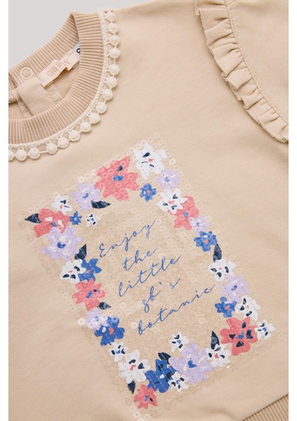Bg Store Kız Bebek Somon Sweatshirt modelleri