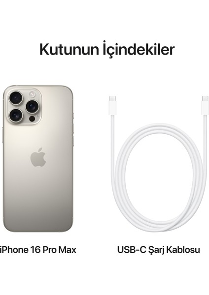 iPhone 16 Pro Max 256GB Natürel Titanyum