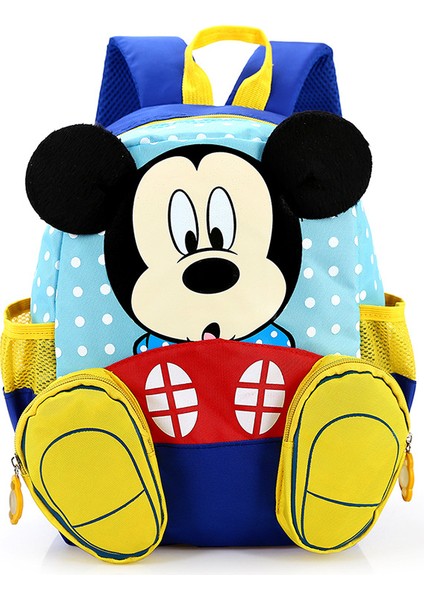 Disney Moda Sırt Çantası Erkek Kız Mickey Minnie Anaokulu Okul Çantaları Çocuklar Küçük Seyahat Çantaları 3-5-6 Yaşında (Yurt Dışından)