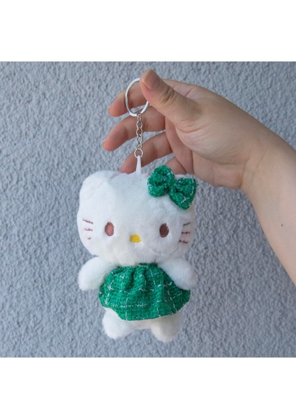 Hello Kitty Elbiseli Peluş Anahtarlık 10 cm