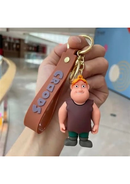 Crood Karakterleri Thunk Silikon Anahtarlık Çanta Süsü