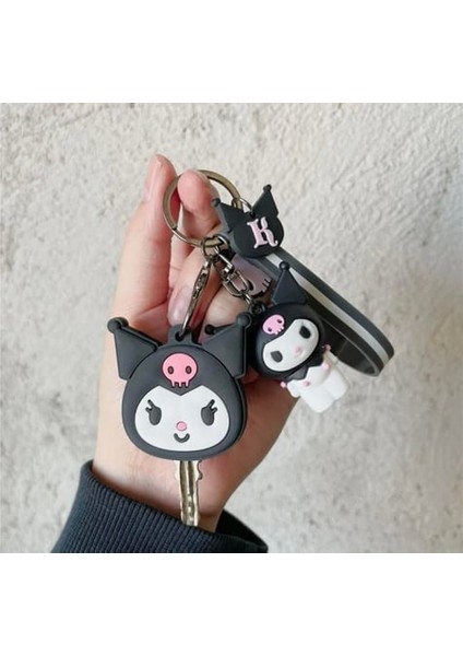 Kuromi Sanrio Silikon Anahtarlık & Anahtarlık Kılıfı