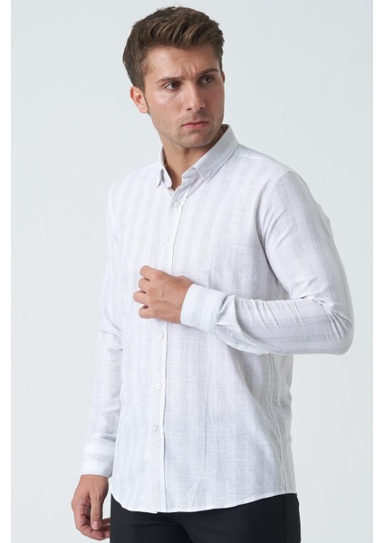 Armagh Slim Fit G2002 Pamuklu Keten Gömlek Mint fiyatları