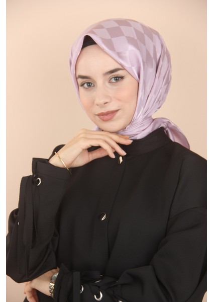 Lila Scarf Jakar Dama Desen Eşarp