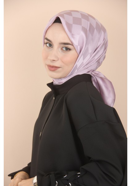 Lila Scarf Jakar Dama Desen Eşarp