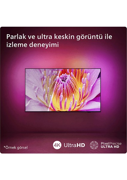 55PUS8609/62 55'' 139 Ekran Uydu Alıcılı 4K Ultra HD LED Dolby Atmos Titan Os Ambilight TV