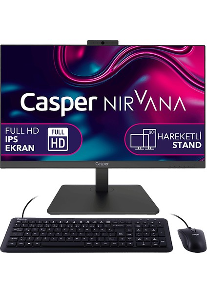 Nirvana A60.1235-8E00T-V Intel Core I5-1235U 8gb Ram 500GB SSD Win 11 Home Aıo Bilgisayar