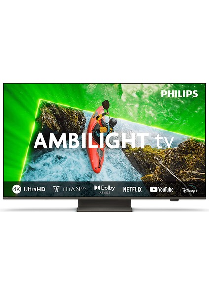 65PUS8609/62 65'' 164 Ekran Uydu Alıcılı 4K Ultra HD LED Dolby Atmos Titan Os Ambilight TV