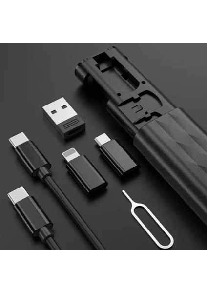 Cep Tipi Kablo Seti Bas Aç 60W Type-C, Iphone Şarj Micro USB Hızlı Şarj Data Set modelleri