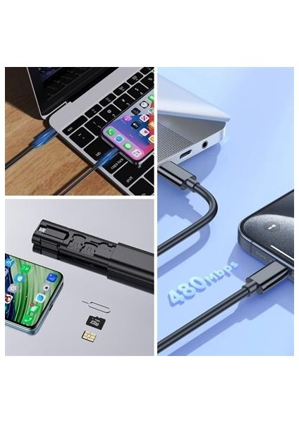 Cep Tipi Kablo Seti Bas Aç 60W Type-C, Iphone Şarj Micro USB Hızlı Şarj Data Set indirimleri