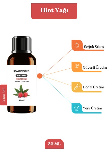 Doğal Hint Yağı %100 Saf 20 ml