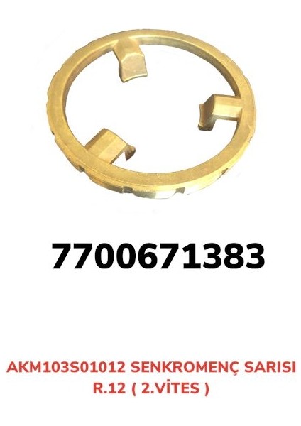 Sekromenç Sarısı R12 2.vites R12