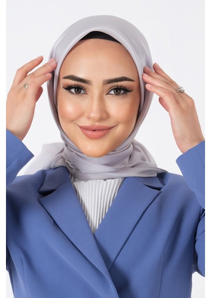 Gümüş Harem Scarf Kristal Saten Eşarp fiyatları