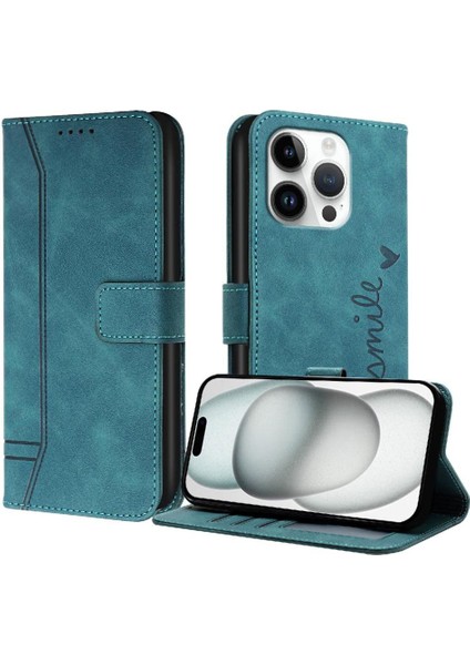 IPhone 16 Için Telefon Kılıfı Pro Manyetik Kapatma Kart Yuvaları Kapak Flip Folio (Yurt Dışından)